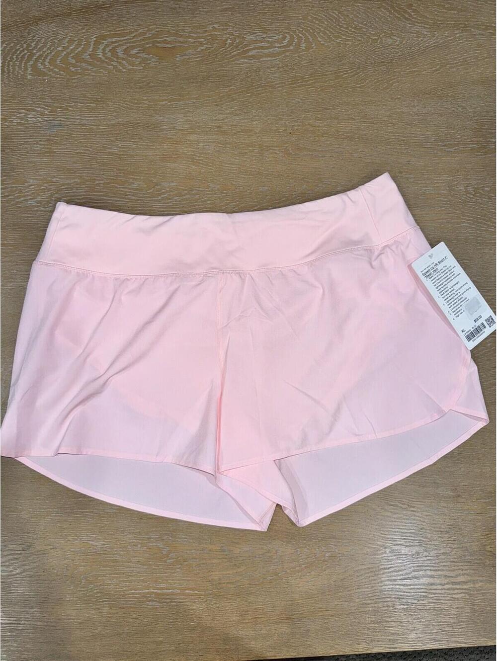 Lululemon Speed Up High-Rise Lined Short 4" *Mesh Vent SIZE XL Blush Quartz NWT